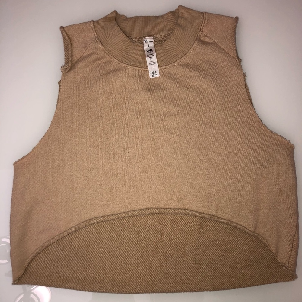 Alo yoga - distressed cropped sweater shirt